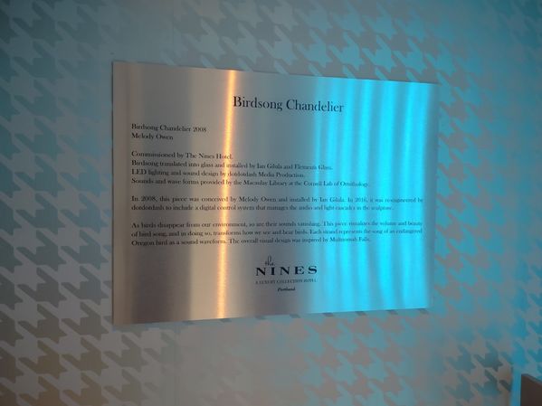 The Nines artwork in the stairwell - description
