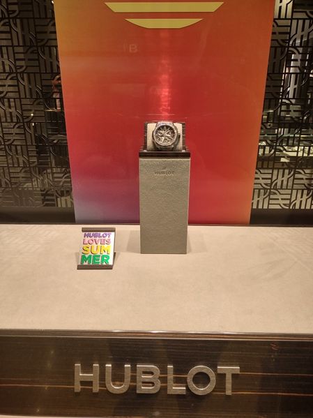 A lot of watches at the Aria gift shops

