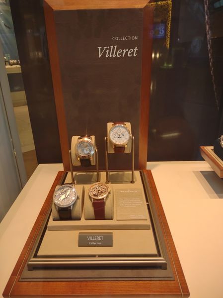 A lot of watches at the Aria gift shops
