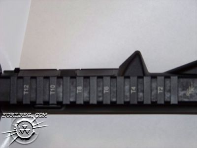 RRA 6.8SPC upper is T-marked and cleanly logo'd
