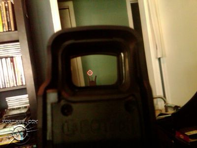 Patrolling the hallway with EOTECH 516.A65
Pic of the EOTECH A65 65MOA circle and 1MOA dot as requested
Keywords: EOTECH, holosight, red dot